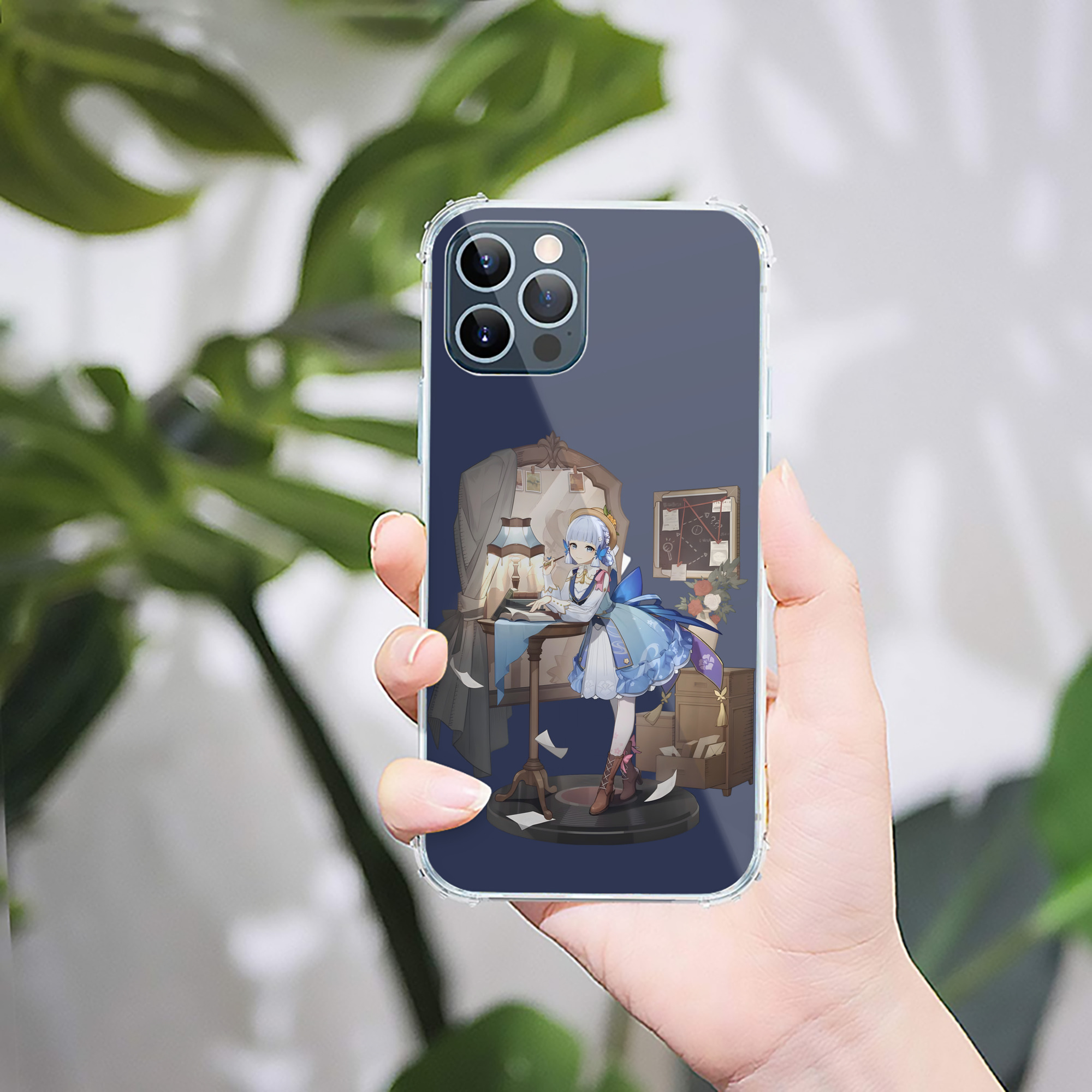 げんし神 神里綾華 神宮寺レン genshin Kamimiya Ren 【iPhone 12シリーズ対応】透明スマホケース（クリアソフトケース）
